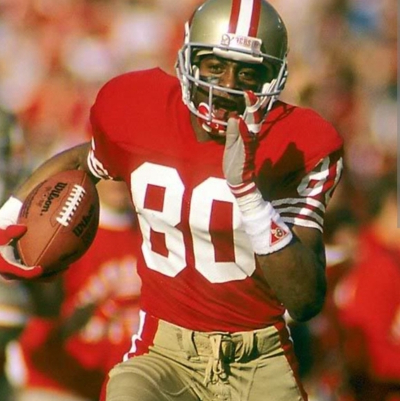 Jerry Rice (Mitchell/Ness)-(49ners)-(1994)-(Jersey)-(Red)-(Used)-(Sixe-XL)-$85 - Picture 6 of 9